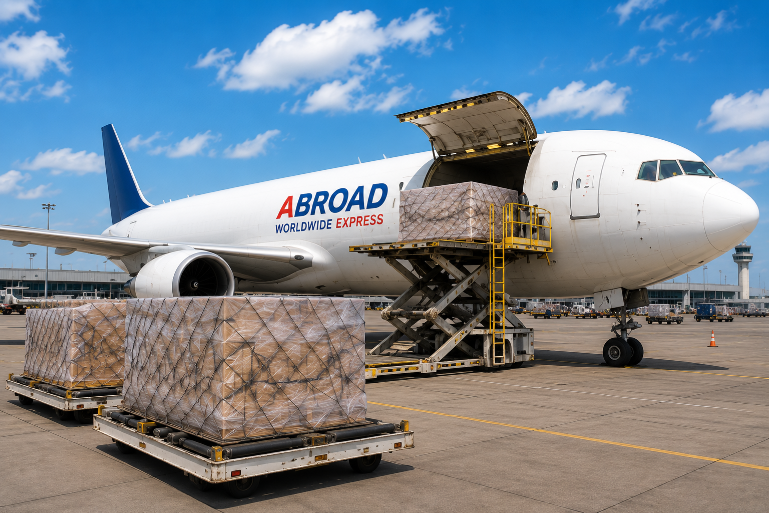Airport to airport cargo logistics service